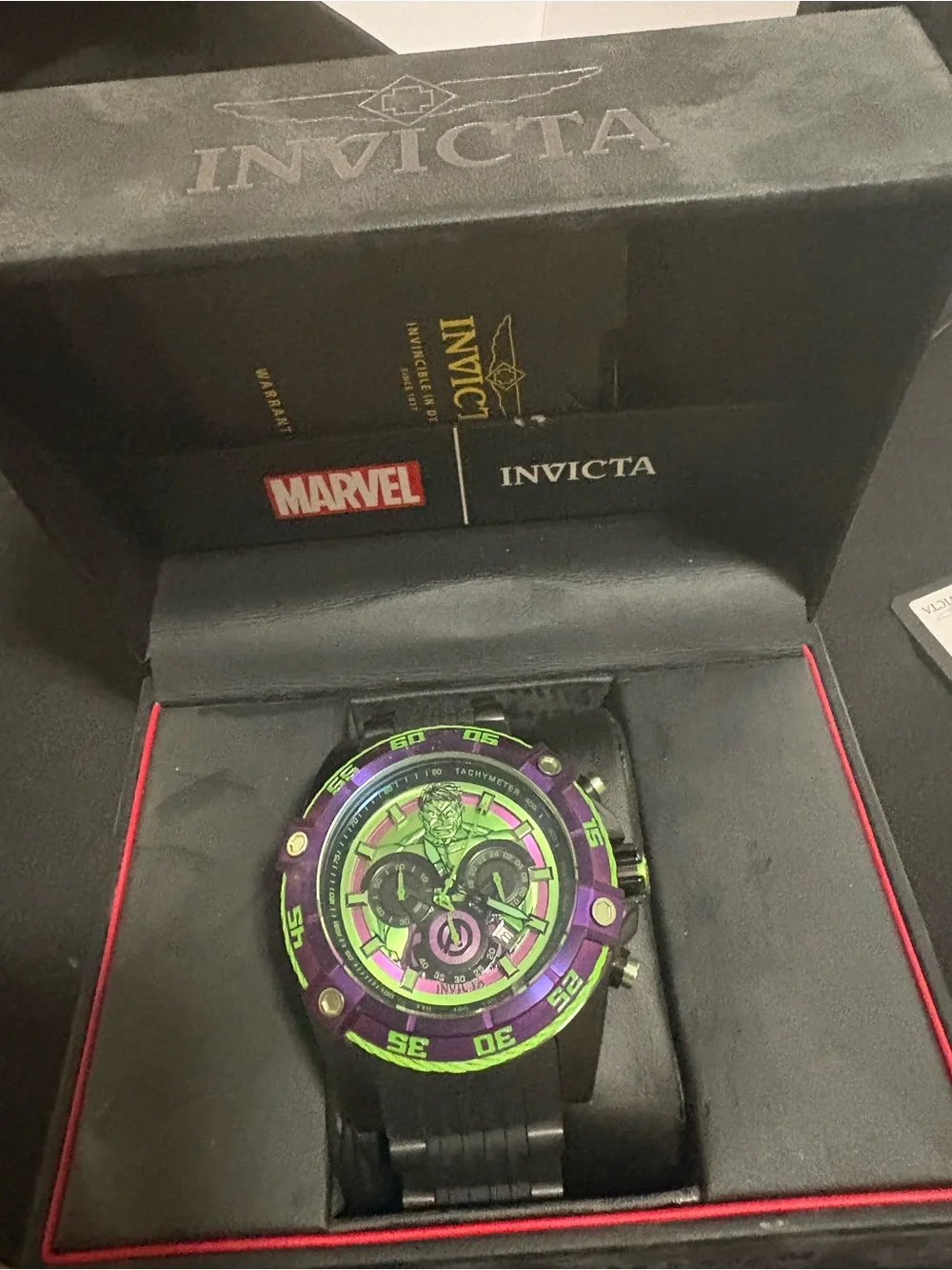 Invicta Black Box with Silver Logo